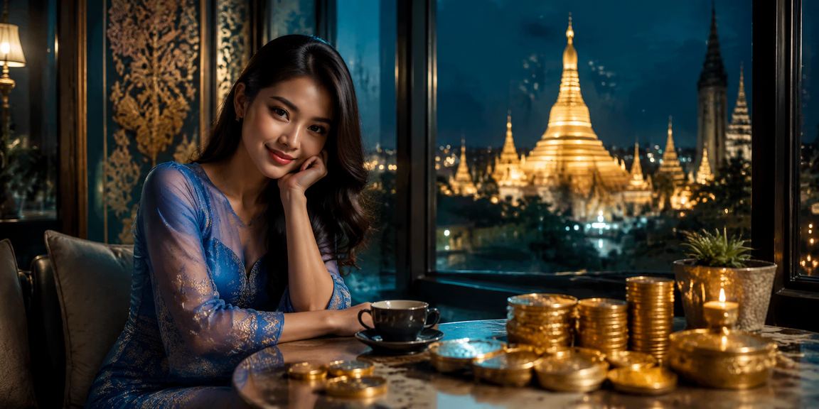 ရွှေတိဂုံဘုရားအနီး ရှမ်းကိုးမီး ကစားနေသူများ